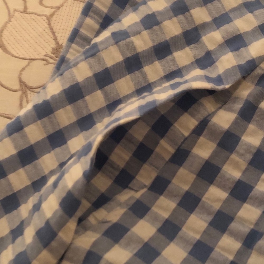Blue and white check skirt - Picture 4 of 4